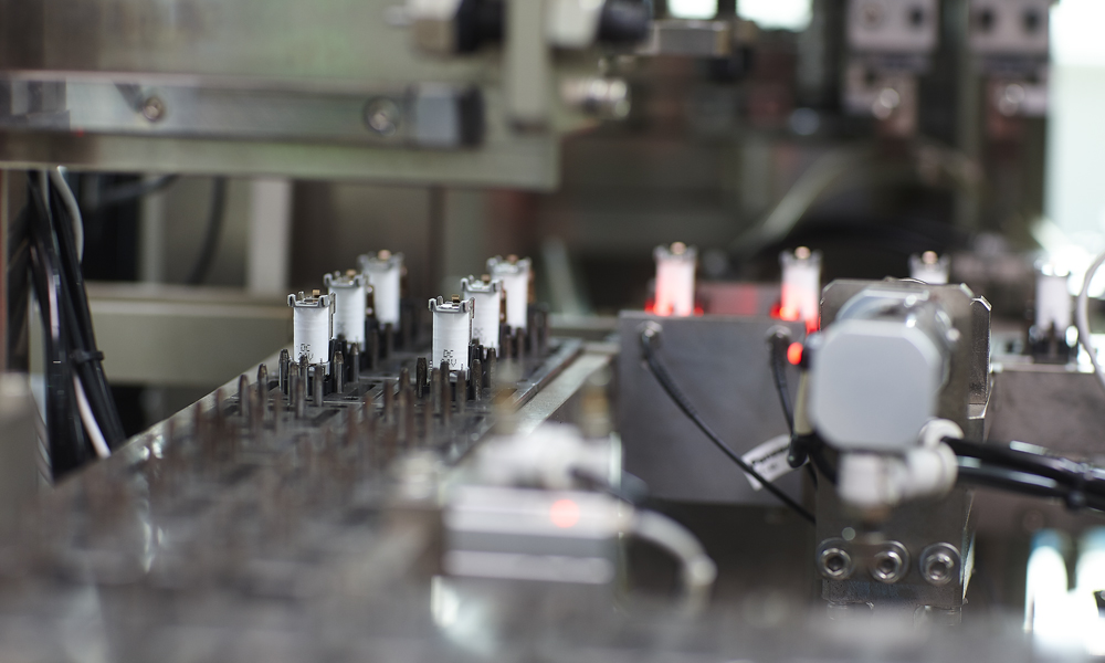 Relay automation production line
